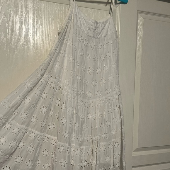 Lucky Brand Dresses & Skirts - Lucky Brand Cream Sequin Tiered Sundress